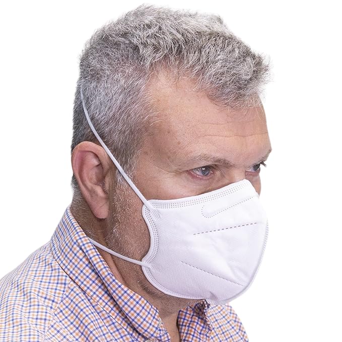 Show-me FFP2 Respiratory Face Mask | White | Universal Size | Pack of 10