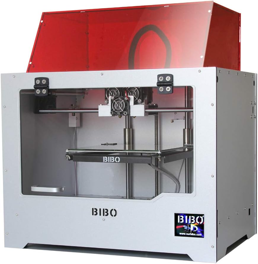BIBO 2 3D Printer Engraving Sturdy Frame Dual Extruder WIFI Touch Screen Cut Printing Time In Half Filament Detect Demountable Glass Bed