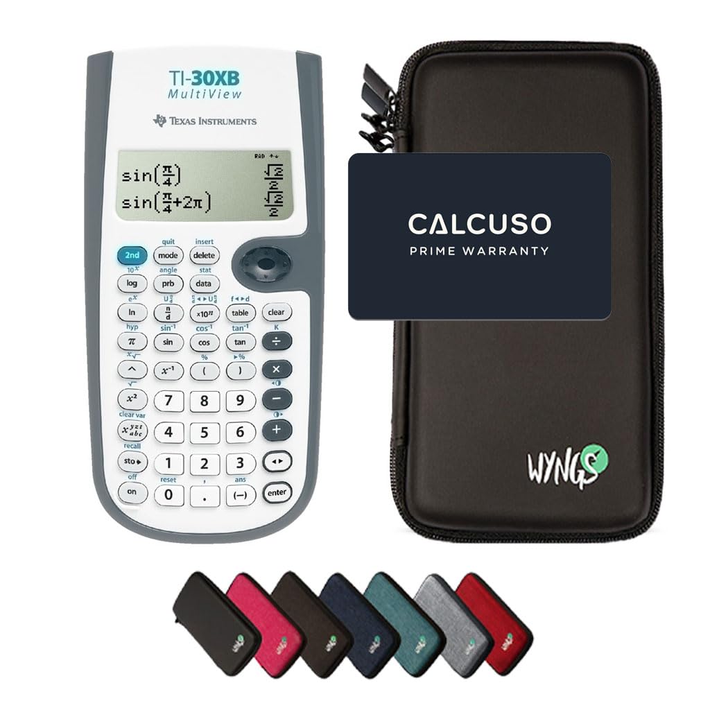 TI-30XB MultiView + Protective Case + Prime Warranty