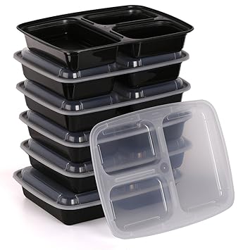 Estilo se Puede Usar en microondas bento envase de alimento de 3 ...