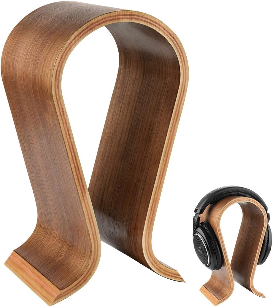 Wooden Omega Headphones Stand/Wooden Headphone Hanger/Wood
