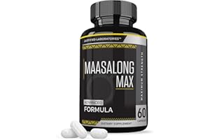 Justified Laboratories Maasalong Max 1600MG Advanced Men's Health Masalong Formula 60 Capsules