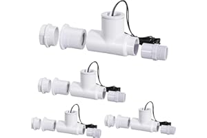 Seweder SS1 Float Switch Condensate Overflow Switch with 3/4 Inch Adaptor and 6FT Wire for HVAC Drain Pan Condensate for condensate Overflow Detection (4PCS)