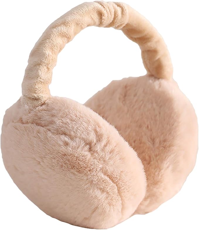 Women's Winter Plush Ear Muffs Warm Earmuffs Outdoor Adjustable Foldable Christmas