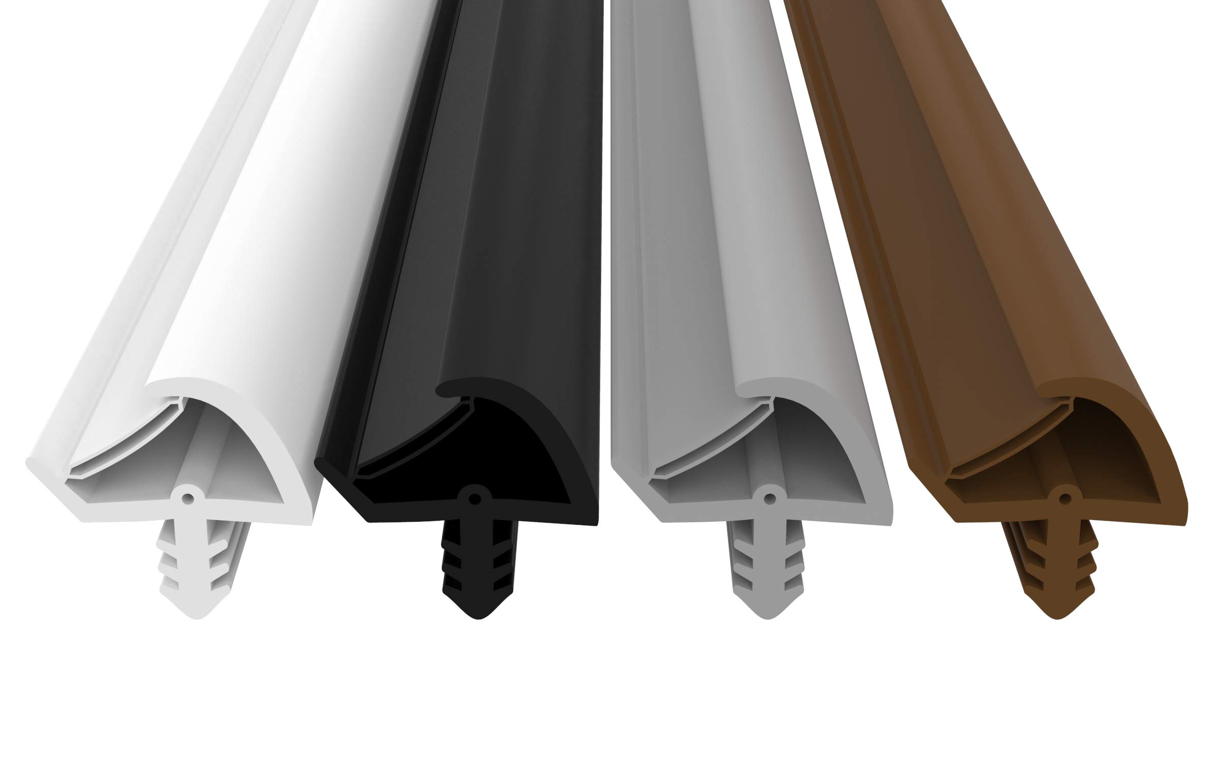 Anti-Expansion Rubber Thread Seal, Brown - 3mm Groove x 7mm Depth x 12mm Fold, Door Seal - 5m