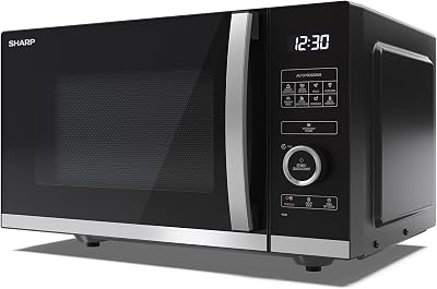 Sharp YC-QS254AU-B 25 Litre 900W Digital Flatbed Microwave Black