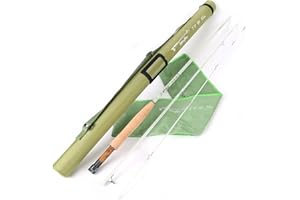 Maxcatch Fiberglass Fly Fishing Rod: 3wt/ 5wt/ 6wt/8wt in Blue,Orange, Purple or Transparent