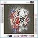 Halloween Tiger and Skull Diamond Painting - PigBoss 5D Full Drill Diamond Painting Kit Halloween Decor Art Gift Skull Diamond Embroidery Cross Stitch for Adult (11.8 x 11.8 inches)