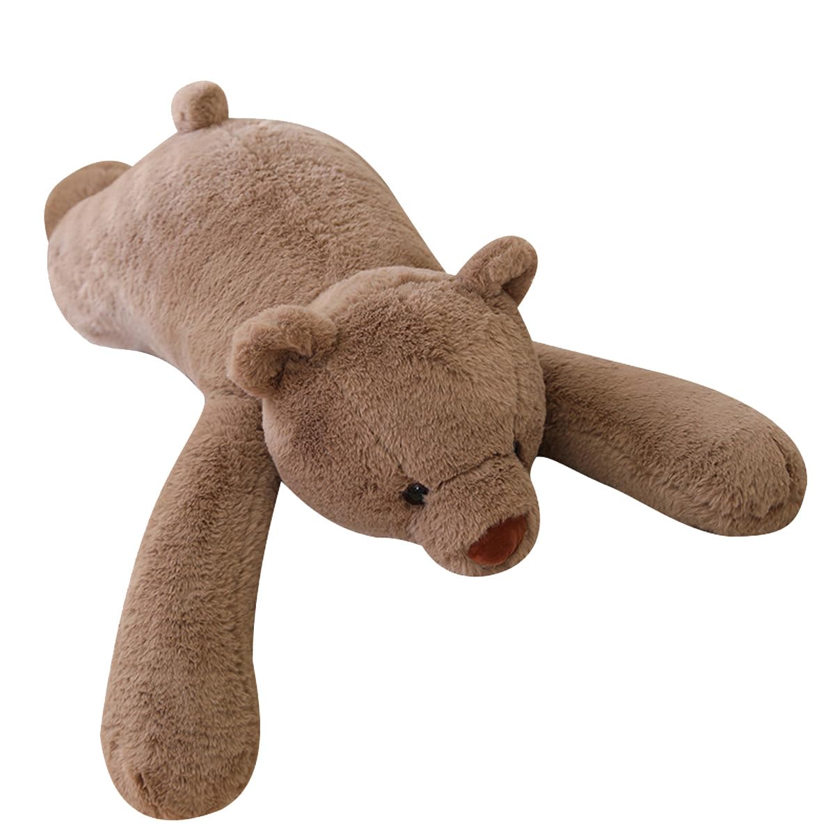 WESOPAN Weighted Animals, 1.5kg Weighted Stuffed Animal for Anxiety, 24 inch Comforting Arms for Soothing Hugs Weighted Plushies Sloth Stuffed Animals for Adults Kids (1.5kg Brown Bear)