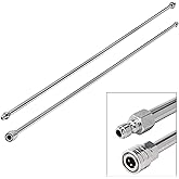 RIDGE WASHER Pressure Washer Wand Extension, 120 Inch Replacement Pressure Washer Lance, Stainless Steel Power Washer Extender Wand, 1/4” Quick Connect Fitting, 4000 PSI (2 Wands – 60" Each Wand )