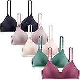 XiHSiHan Teen Girls Adjustable Training Bra Seamless Sports Bra Wireless Breathe Bra