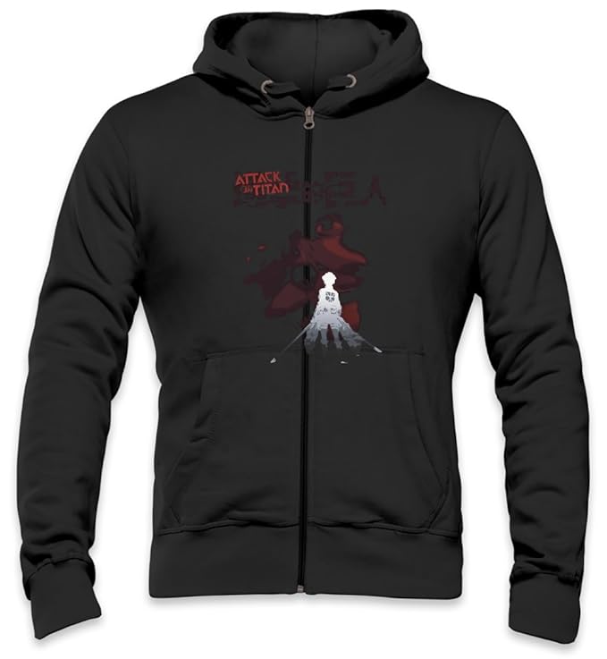 Attack On Titan Mens Zipper Hoodie