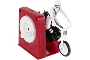 World's Smallest Evel Knievel Miniature Classic Wind Up Toy | Features Rider, Stunt Cycle, and Energizer Launcher | Action Figure | for Ages 8 and up