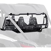 KEMIMOTO Sliding Vented Clear Rear Windshield Compatible with 2024+ Polaris RZR XP 1000 / RZR XP4 1000, Anti-UV Double-Sided Hard Coated Rear Window, Speaker and 4-Point Harness Friendly Back Window
