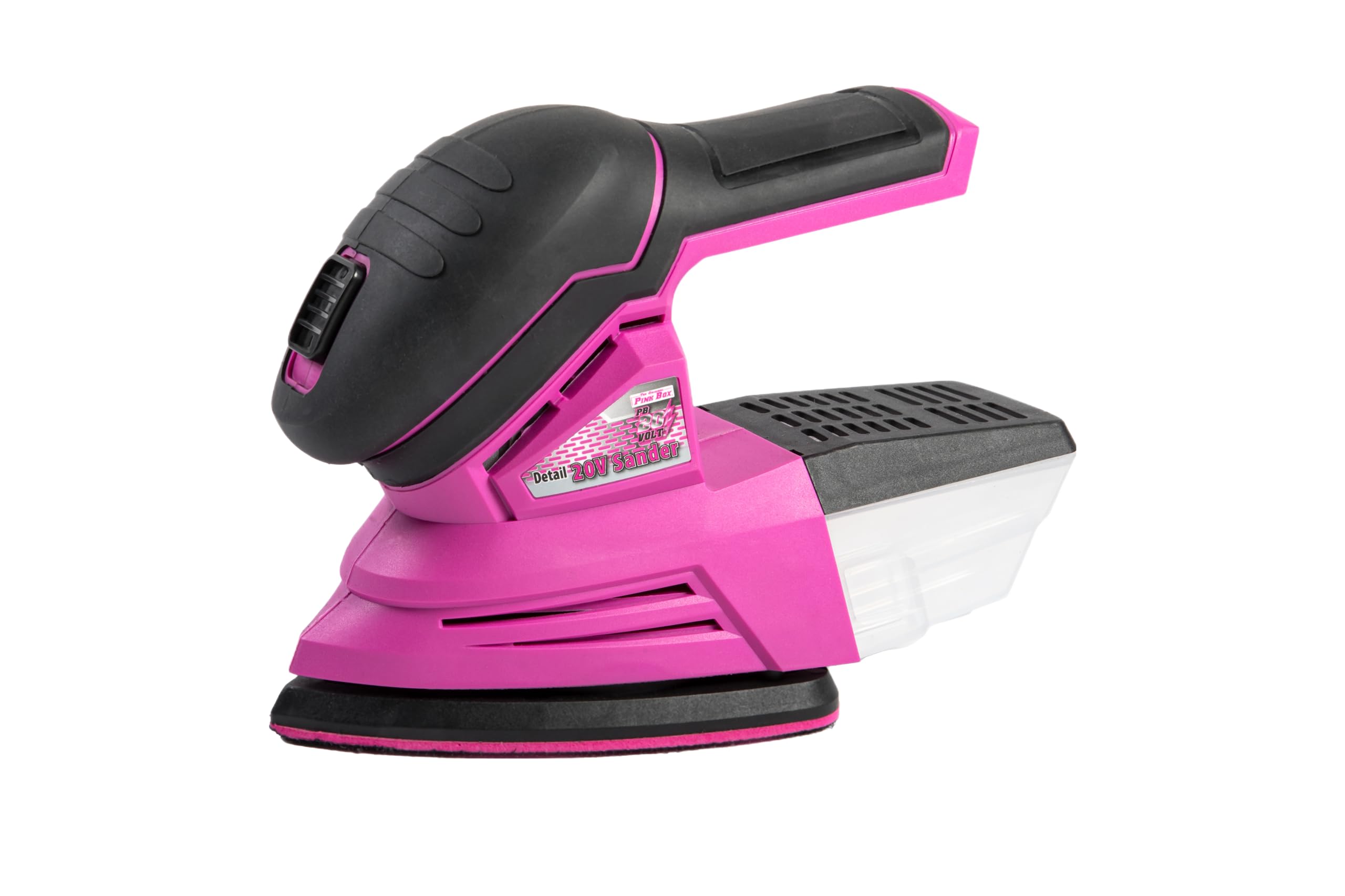 Photo 1 of The Original Pink Box 20-Volt Li-ion Brushless Cordless Detail Sander (Tool Only – Battery Not Included), Pink