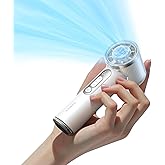 TORRAS COOLiFY iva Handheld Fan with Ice Cooler, [Chill by 50F], 0-100 Adjustable Speed, Super Mini Powerful Portable Fan 5000mAh Rechargeable, Hand Fans for Travel Essentials, Gifts for Women, Ivory