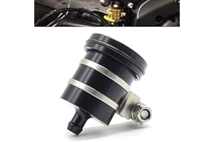 YIMOTO Motorcycle Brake Fluid Reservoir CNC Aluminum Front or Rear Oil Cup for MT01 MT03 MT07 MT09 MT10 FZ07 FZ09 FZ10 for Suzuki GSX R 600 750 1000 1100 SV650 V Strom DL1000 Black
