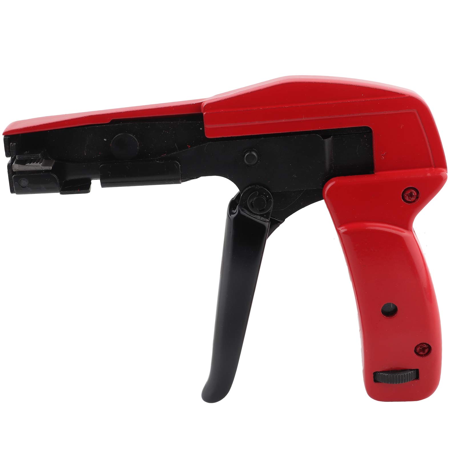 2 in 1 Cable Tie Gun, Cable Tie Fastening Cutting Tool, Cable Tie Fastening Gun, Made of High Carbon Steel, for 2.4‑4.8mm Nylon Cable Tie