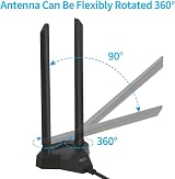 Nelawya Dual Band 8dBi WiFi Antenna RP-SMA 2.4/5.8GHz Magnetic Base view 5