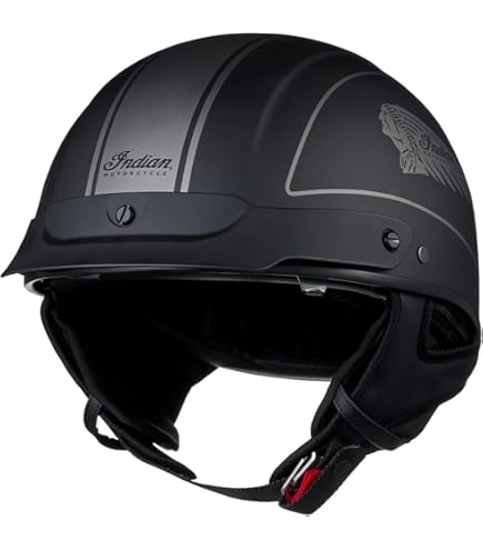 Amazon.com: Indian Motorcycle Open Face Retro Helmet, Matte