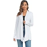AvaCostume Womens Casual Lightweight Drae Long Sleeves Cardigan Front Open Dusters