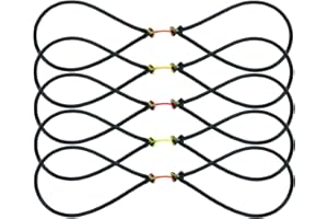 Obert 5pcs Powerful Fishing Slingshot Tube Rubber Bands 5mm Thickness for Archery Slingbow Hunting Fish Arrows Bowfishing Broadheads