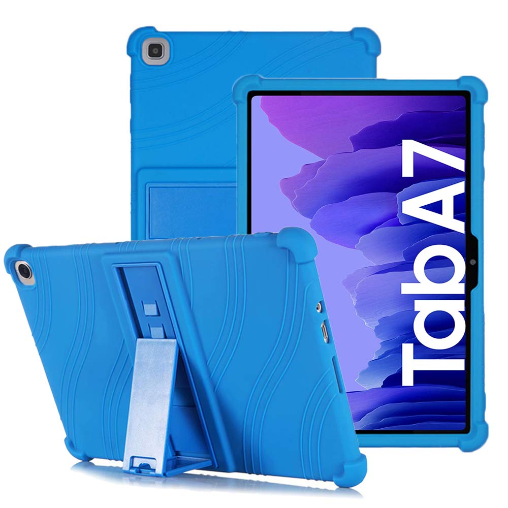 YGoal Silicone Case for Galaxy Tab A7 10.4 - Light Weight Kids Friendly Soft Shock Proof Protective Cover for Samsung Galaxy Tab A7 T500 2020, DBlue