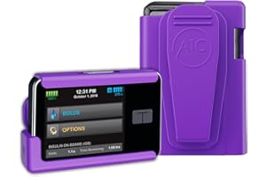 PUG PROTECTIVE GEAR (2023-24 Model) A1C Pump Case, 360 Rotating Case for Tandem Tslim, t:Slim X2, t:Slim G4, Insulin Pump Case Holder for Diabetes (Violet)