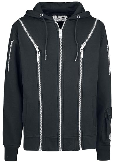 Poizen Industries Aaro Hood Kapuzenjacke schwarz