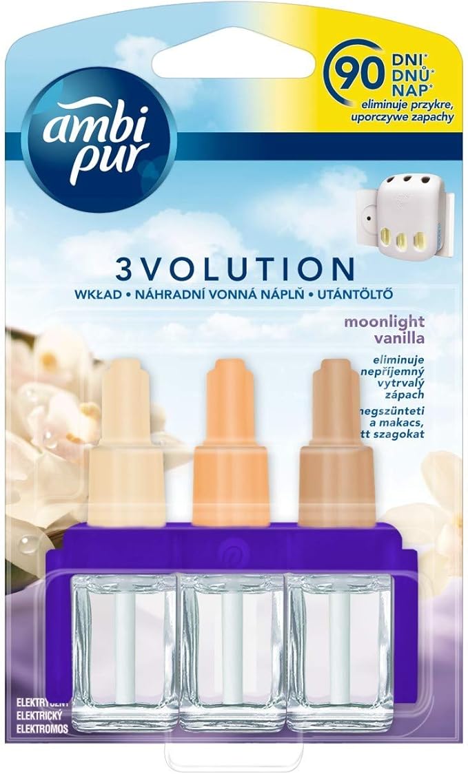 Ambi Pur 3volution Electric Refill for Air Freshener Moonlight Vanilla