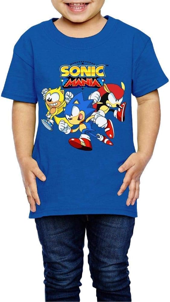 Washed Cotton Baby Boy Girls Shirt Son-ic - Man-ia Cute Toddler Kids Summer T Shirt Funny
