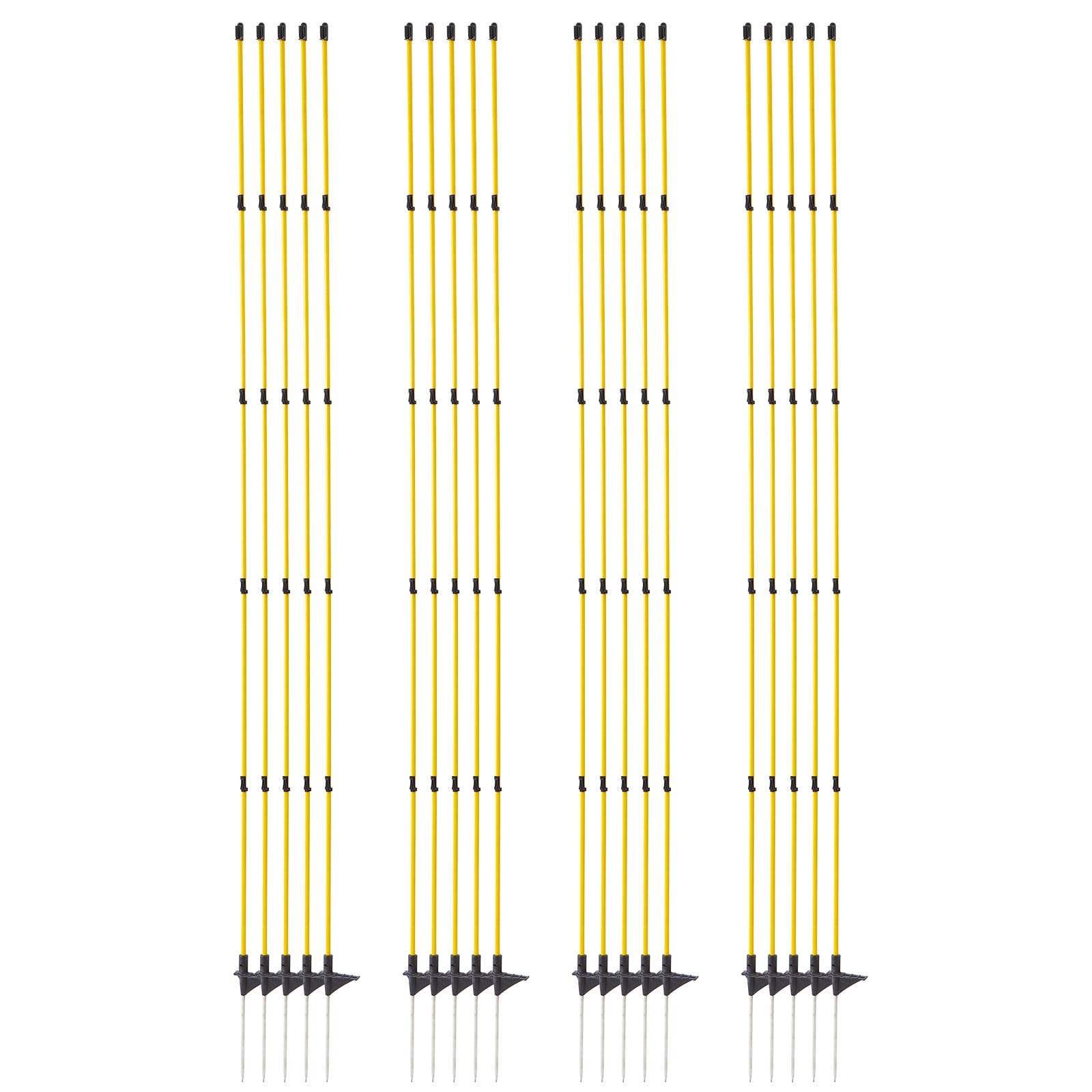 Photo 1 of **used**Maasechs 80 Inches Electric Fence Posts Fiberglass Step-i Temporary Fence Stakes with Adjustable Clips for Livestock, Garden, Farm Protection