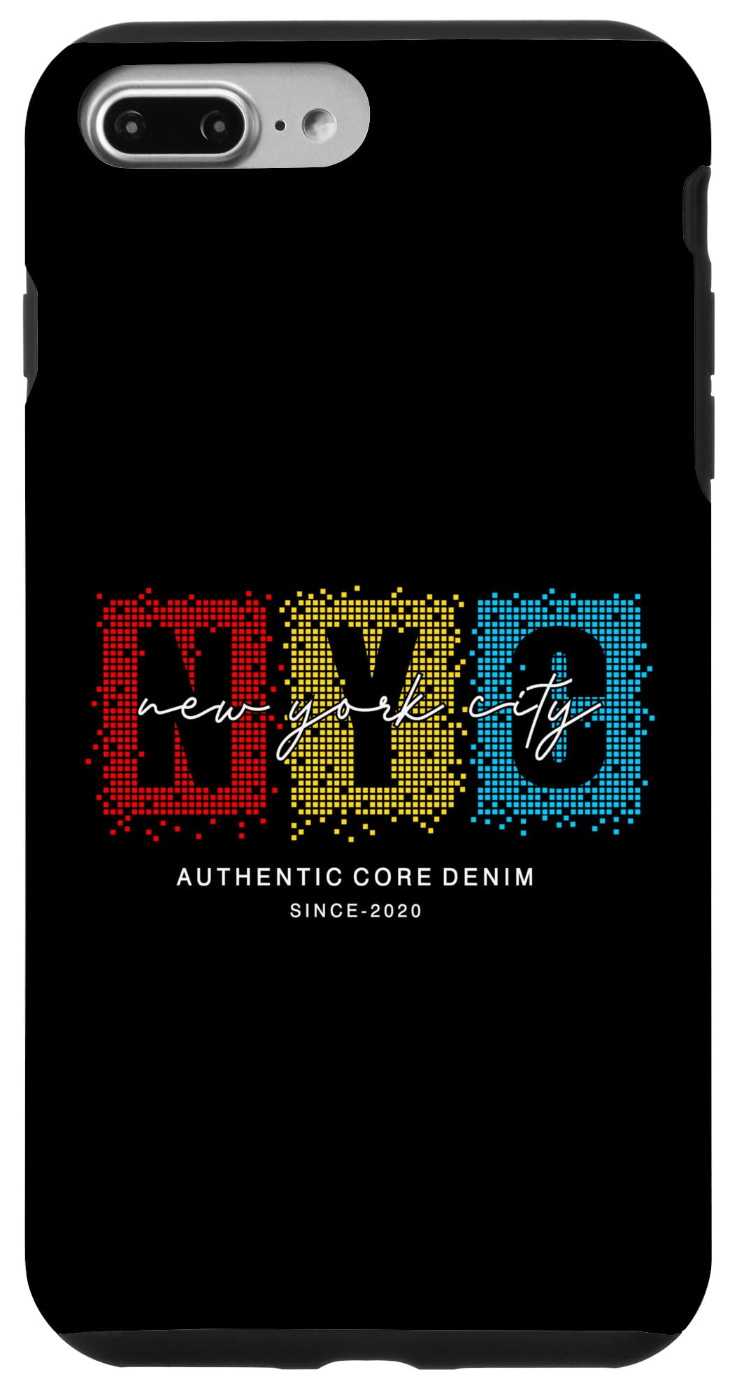 iPhone 7 Plus/8 Plus NYC - New York City - Big Apple - Authentic Core Denim Case