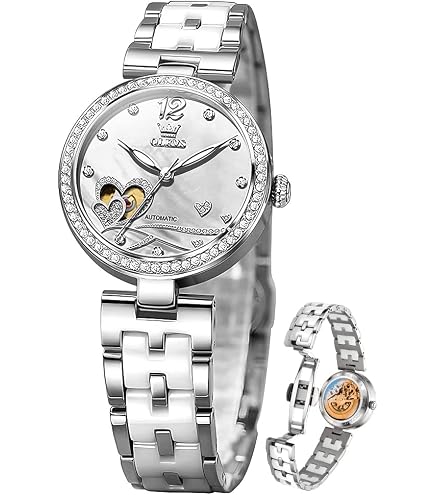 Amazon.com: Omega De Ville Prestige Automatic White Mother  display picture 1