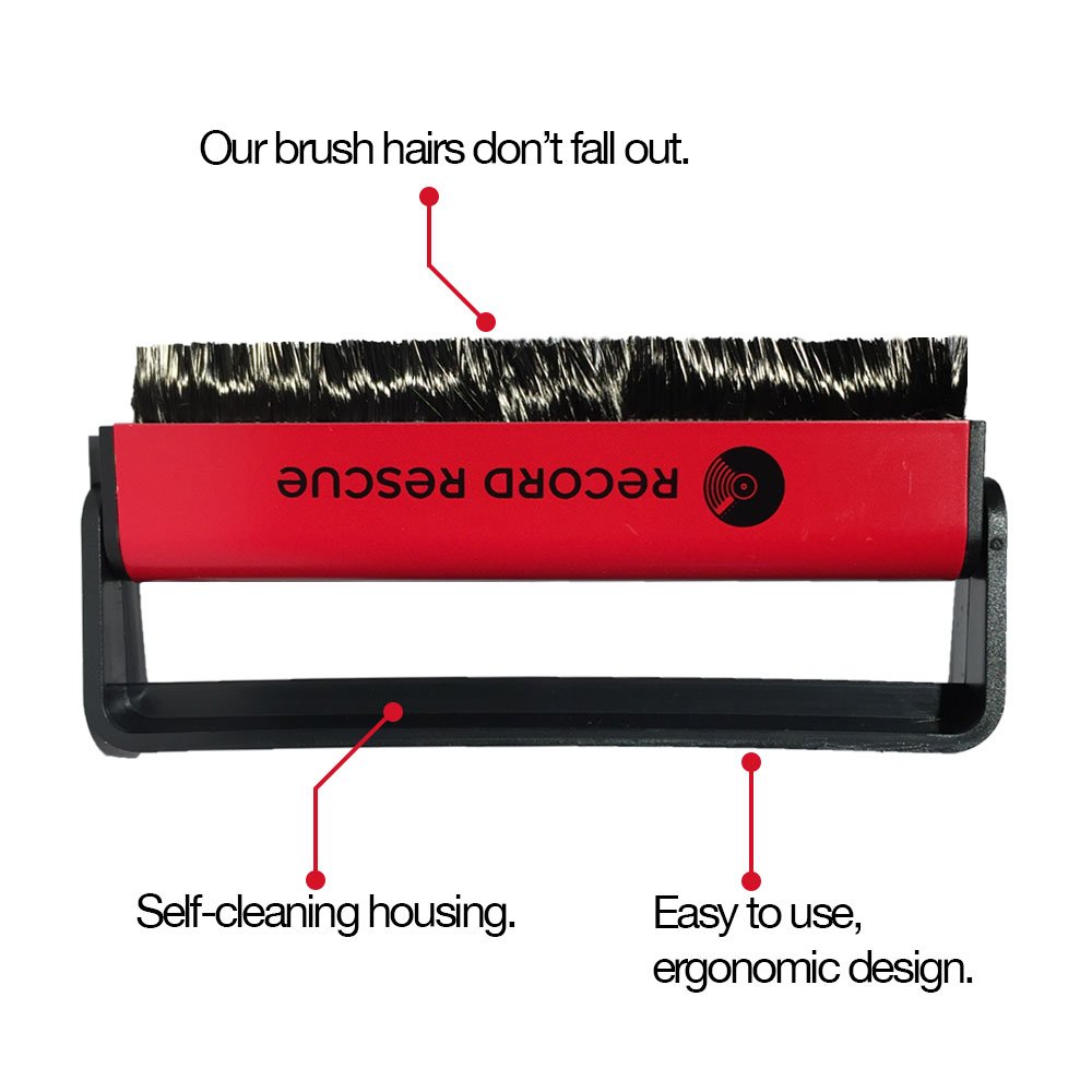 Купить Record Cleaning Brush (Red) Vinyl Record Rescue в интернет