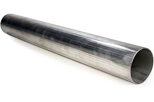 SQUIRRELLY PERFORMANCE PARTS Squirrelly 3" Inch Stainless Steel Mandrel Bend Angles Turbo Straight Pipe Tubing 16 Gauge 3FT Exhaust System
