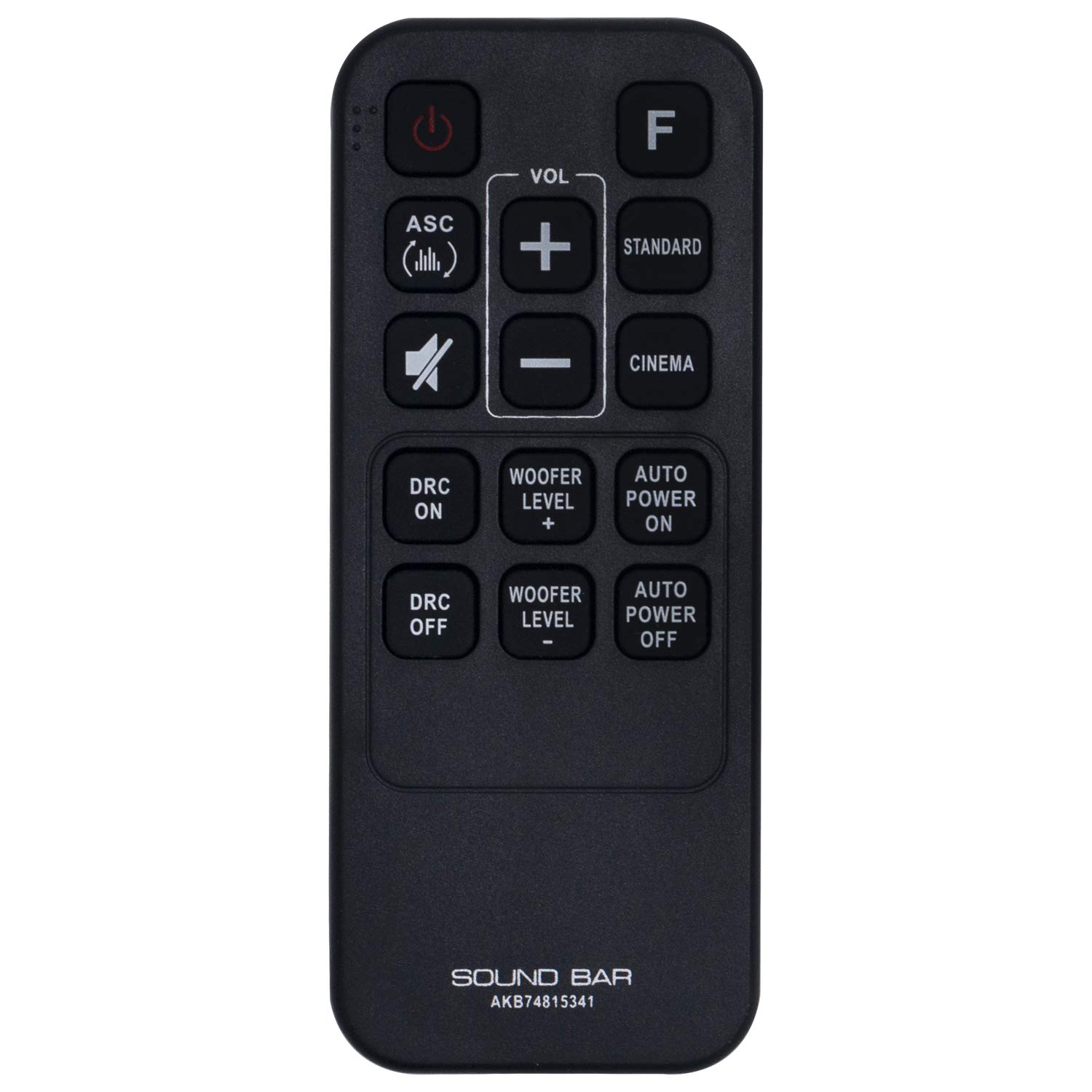 AKB74815341 Remote Control Replacement - VINABTY AKB 74815341 Remote Control for LG Sound Bar System SH3 SH3B DSH4B Remote Controller