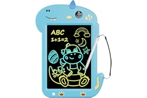 LCD Writing Tablet Dinosaur Toys for Kids, 8.8 Inch Colorful Writing Drawing Tablet with Lock & Erase Button, Portable Travel