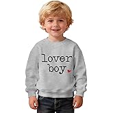 IZYJOY Toddler Baby Boy Valentine's Sweatshirt Boys Lover Heart Long Sleeve Shirts Crewneck Pullover Top