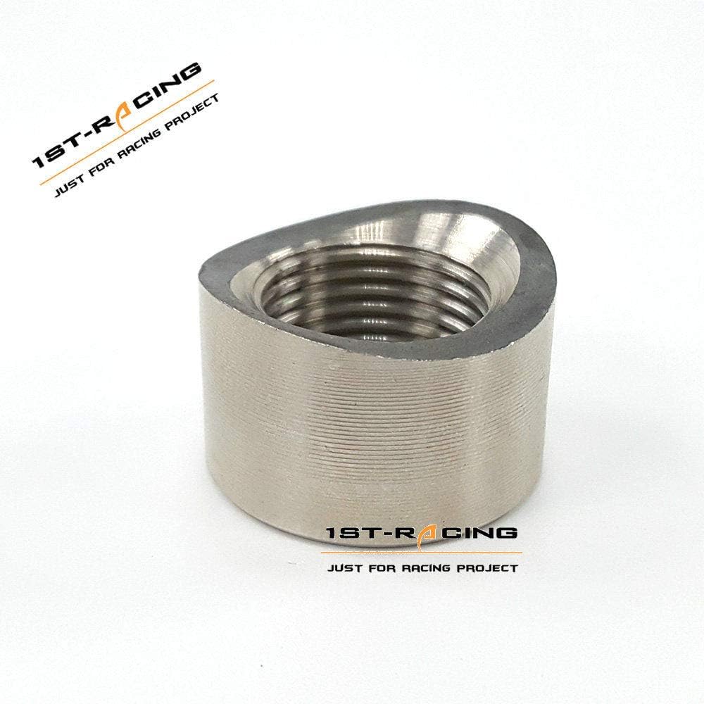 Ispeedytech PreCurved Notched O2 Oxygen Sensor Weld Bung Nut M18x1.5