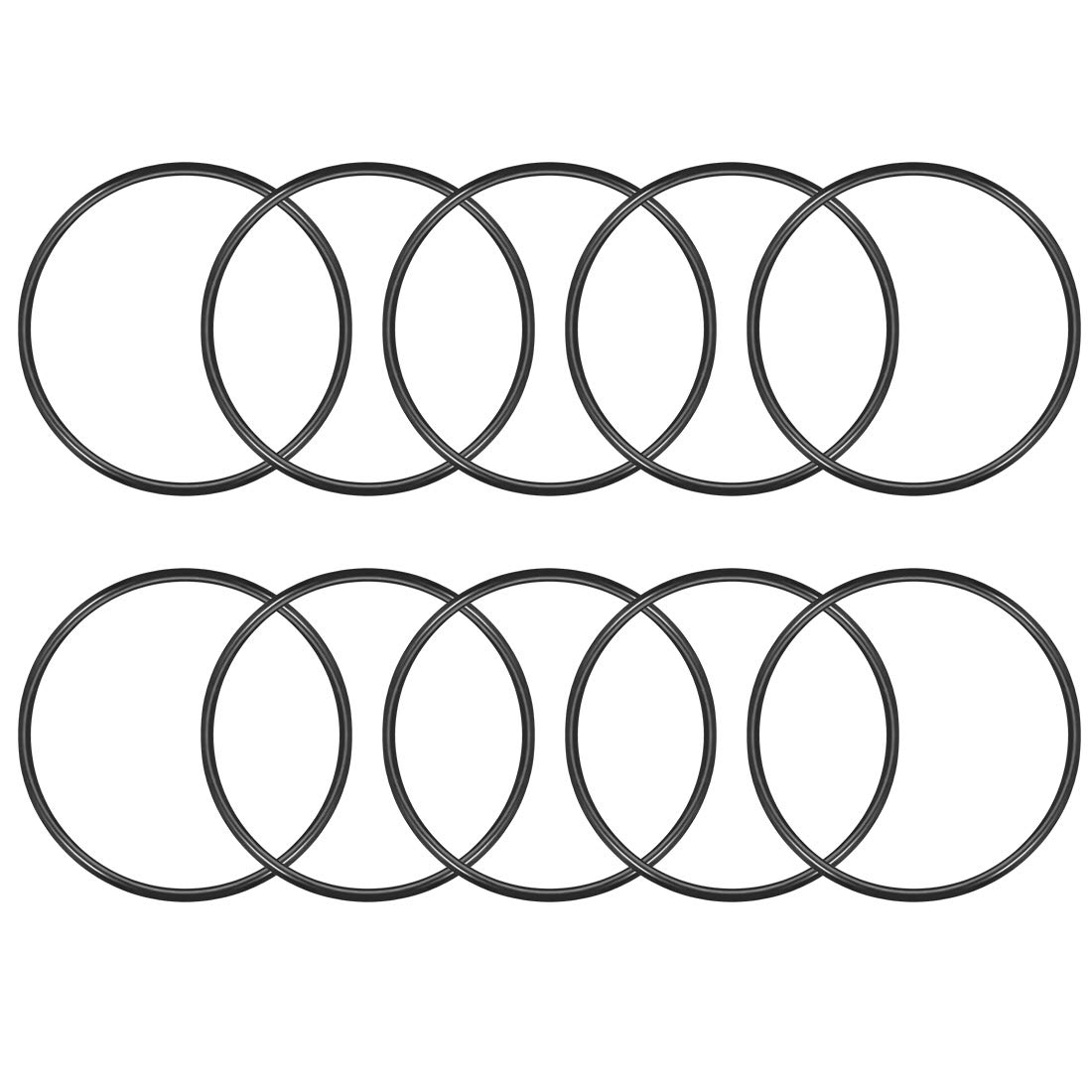 sourcingmap Nitrile Rubber O-Rings 85mm OD 77mm ID 4mm Width, Metric Sealing Gasket for Automotive Machine Plumbing, Pack of 10