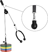 LFJ Gym Pulley System with Strap Carabiner DIY Home LAT Pulldown Lift Cable view 6