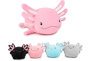 Niuniu Daddy 24 + Inch Axolotl Plush Toys with 4 Babies Inside- Soft Pink Axolotl Stuffed Animal, Cute Birthday Or Christmas Plushies Gift for Girls & Boys