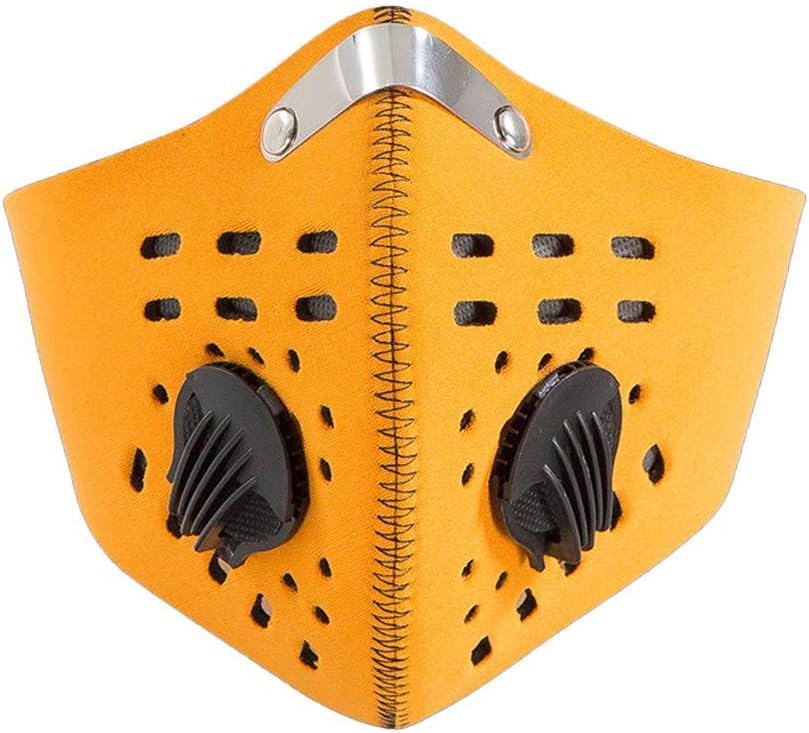 Dust Mask, Upgrade Version Activated Carbon Dustproof Mask Windproof Foggy Haze Anti-Dust Mask Motorcycle Bicycle Cycling Ski Half Face Mask Outdoor Activities (H)