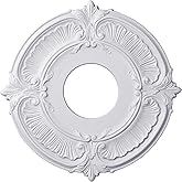 Ekena Millwork CM12AT Attica Ceiling Medallion, 12 3/4"OD x 3 1/2"ID x 1/2"P, Factory Primed