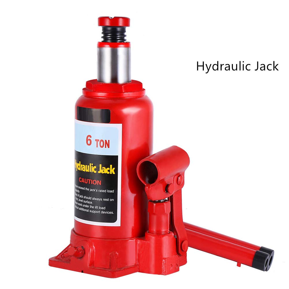 Hydraulic Jack, 6ton Bottle Jack 6T Heavy Duty Hydraulic Bottle Jack
