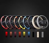 SFONIA Steering Wheel Cover 37-38cm Microfiber Leather Red Anti-slip 15 inch view 5