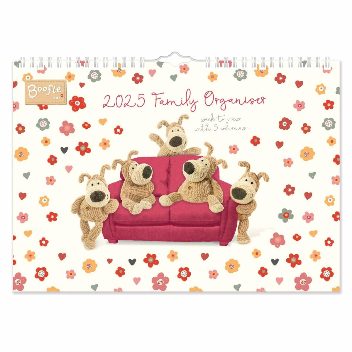 2025 Boofle A4 Family Planner Wall Calendar