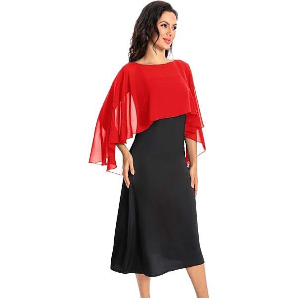 Women's Chiffon Capelet Shawl - Sheer Bolero Cover Up For Weddings & Evening  Dresses Formal Bolero
