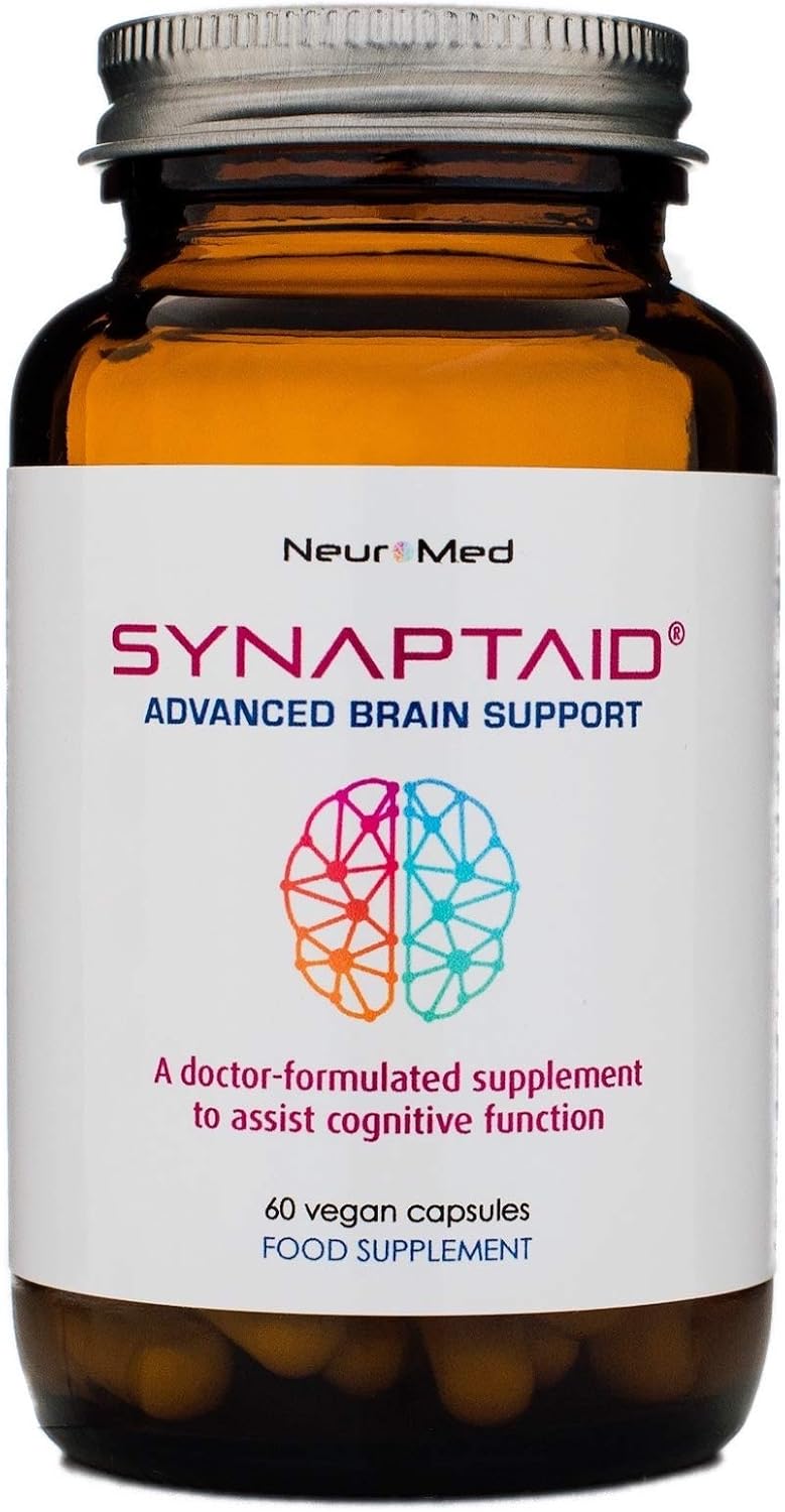 Synaptaid Advanced Brain Support Supplement to Assist Cognitive Function Vegan 60 Capsules (Single Pack), 60 Count (Pack of 1)